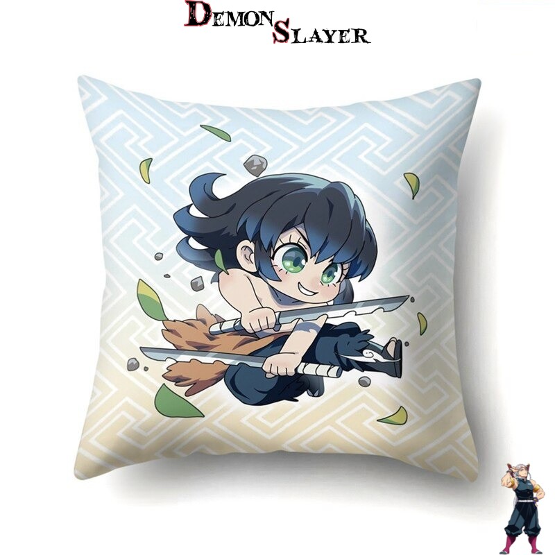 Inosuke Hashibira, housse de coussin Demon Slayer