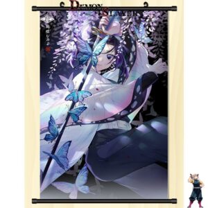 Poster déroulant Demon Slayer Shinobu Kocho et les Papillons, format mural