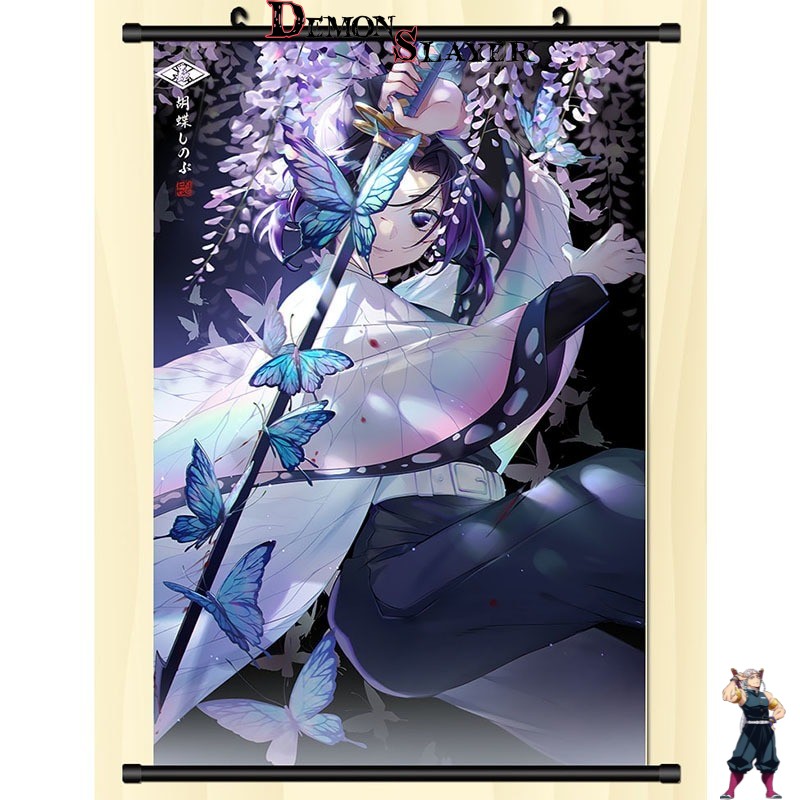 Poster déroulant Demon Slayer Shinobu Kocho et les Papillons, format mural