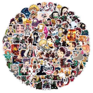 Stickers Demon Slayer personnages, lot de 100