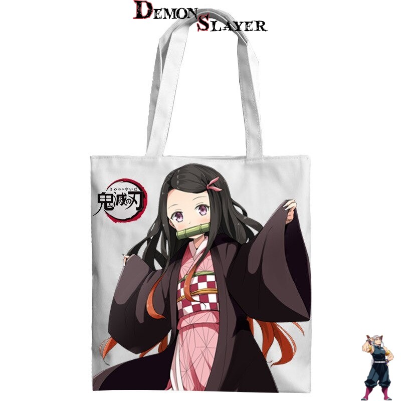 Tote bag Demon Slayer Nezuko Kamado en action