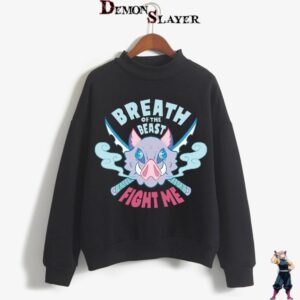 Pull Demon Slayer Inosuke Hashibira Tête de Cochon, du S au 2XL