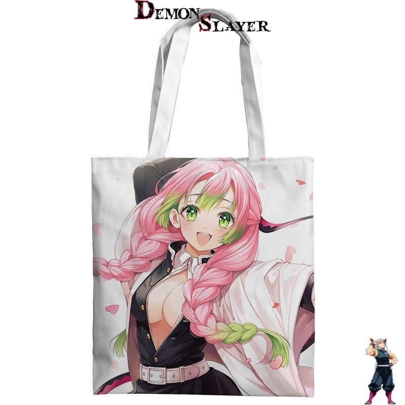 Tote bag simple Demon Slayer avec Mitsuri Kanroji