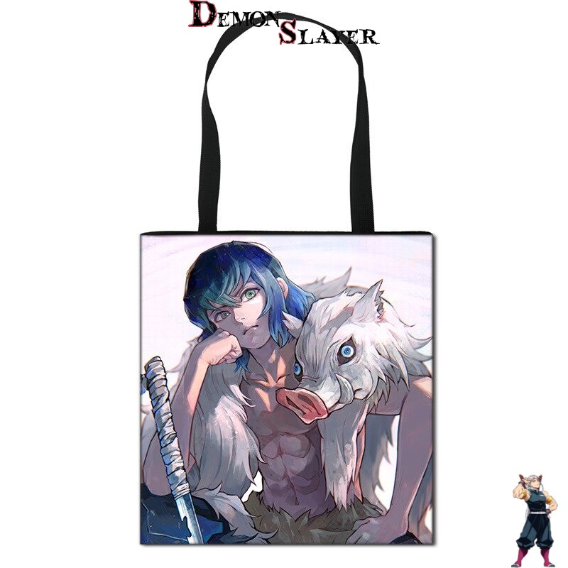 Tote Bag Tête de Sanglier Demon Slayer Inosuke Hashibira