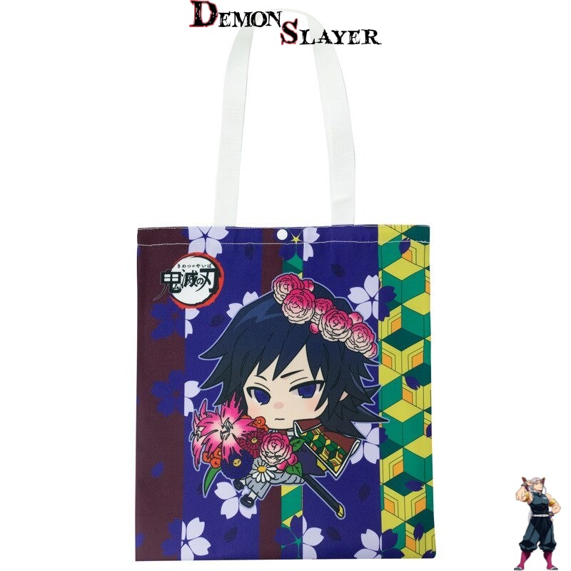 Tote bag Demon Slayer Giyu Tomioka en chibi