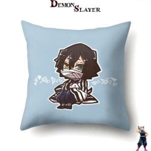 Housse de coussin Obanai Iguro - Demon Slayer ambiance manga