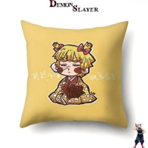 Housse de coussin Zenitsu Agatsuma fille Demon Slayer