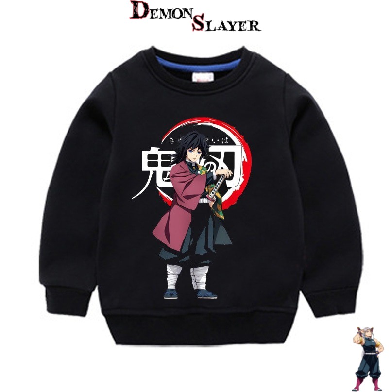 Pull enfant Demon Slayer Giyu Tomioka, tailles 90cm à 150cm