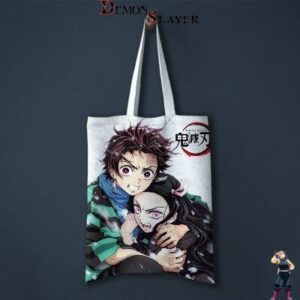 Tote Bag Demon Slayer Tanjiro au secours de Nezuko