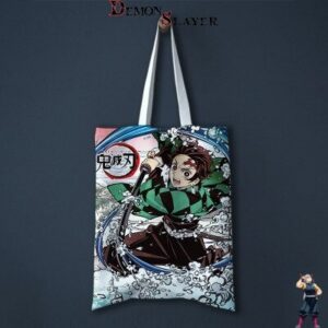 Tote bag Demon Slayer thème Souffle de l'eau