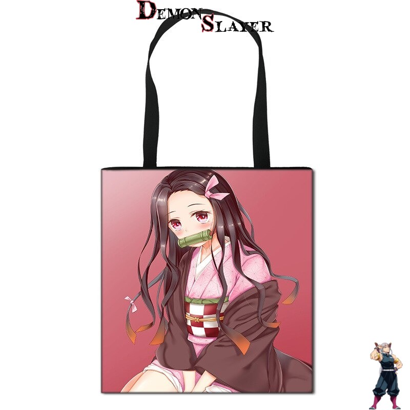 Tote bag Demon Slayer Nezuko Kamado motif Japon