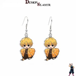 Boucles d’oreilles mignonnes Zenitsu Agatsuma Demon Slayer