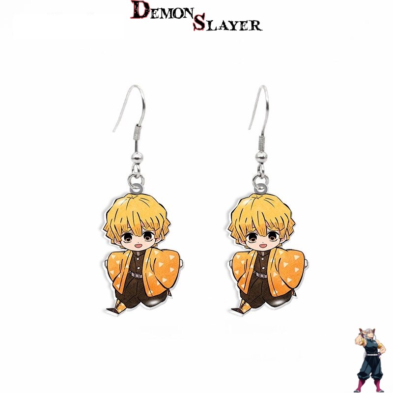 Boucles d’oreilles mignonnes Zenitsu Agatsuma Demon Slayer