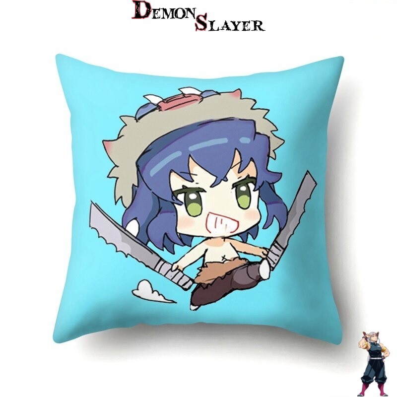 Housse de coussin Demon Slayer Inosuke Hashibira style Chibi Kawaii