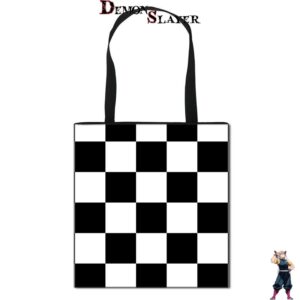 Tote Bag Demon Slayer noir blanc