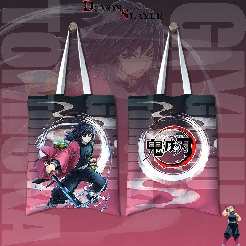 Tote bag Demon Slayer Giyu Tomioka effet dégradé