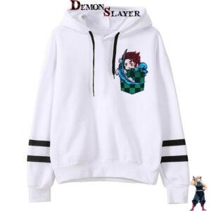 Sweat Demon Slayer Tanjiro Kamado avec poche
