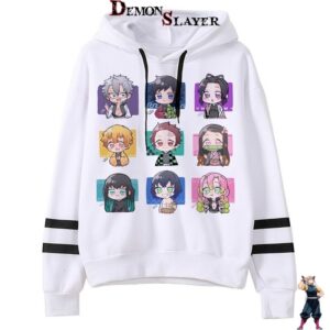 Sweat Kawaii Demon Slayer avec personnages