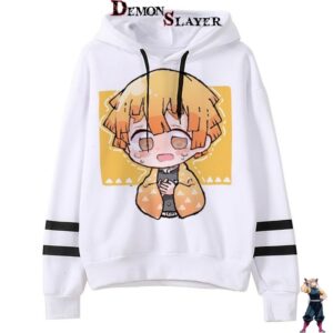 Sweat kawaii Demon Slayer avec Zenitsu Agatsuma