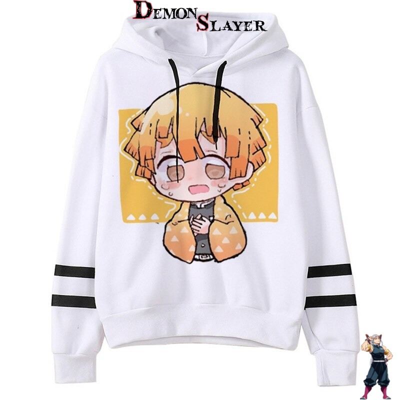 Sweat kawaii Demon Slayer avec Zenitsu Agatsuma