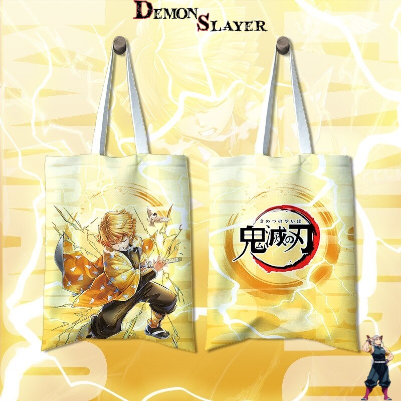 Tote Bag Zenitsu Agatsuma Demon Slayer - Souffle de la Foudre