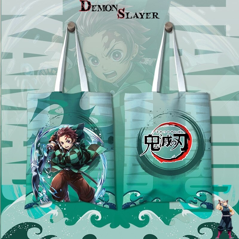 Tote bag vert Demon Slayer Tanjiro Kamado