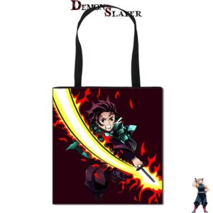 Tote bag Demon Slayer Tanjiro Kamado danse du Dieu du Feu