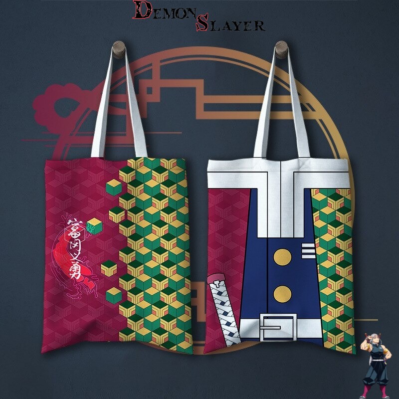 Tote Bag Double Face Demon Slayer avec Giyu Tomioka