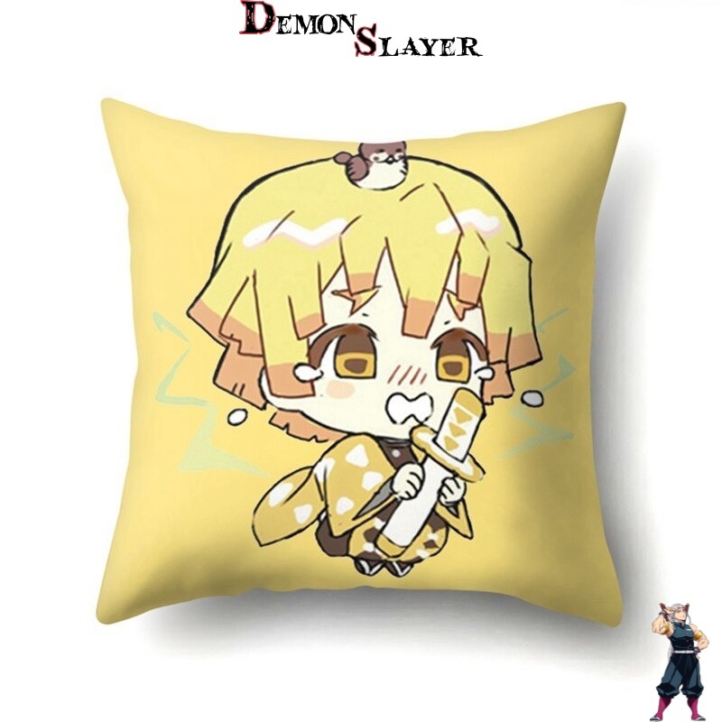 Housse de coussin Demon Slayer Zenitsu Agatsuma visuel personnage