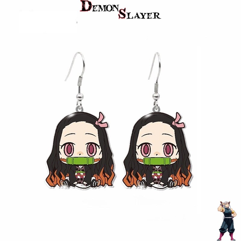 Boucles d’oreilles Chibi Nezuko Kamado Demon Slayer