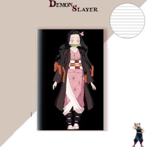 Cahier de notes Demon Slayer Nezuko Kamado, pages lignes ou vierges