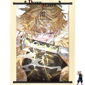 Poster déroulant Demon Slayer Zenitsu et son Attaque Éclaire, 20 cm x 30 cm ou 30 cm x 45 cm