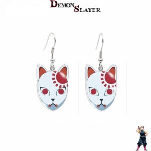 Boucles d'oreilles Demon Slayer masque Tanjiro Kamaso