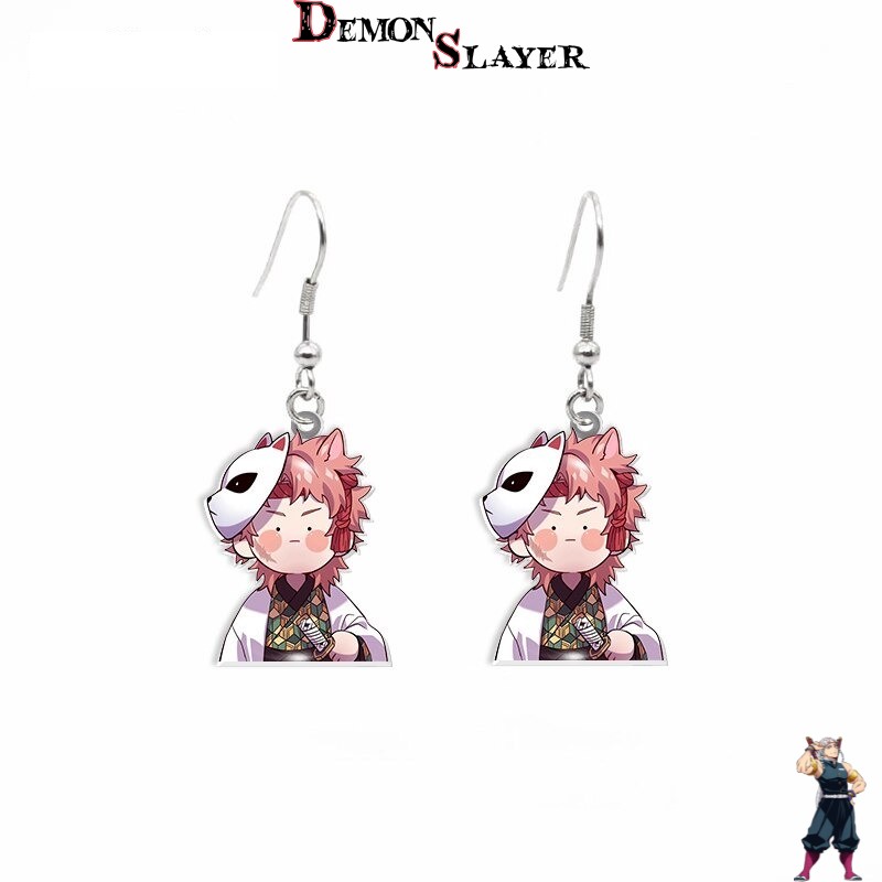Boucles d’oreilles Demon Slayer Sabito style mignon