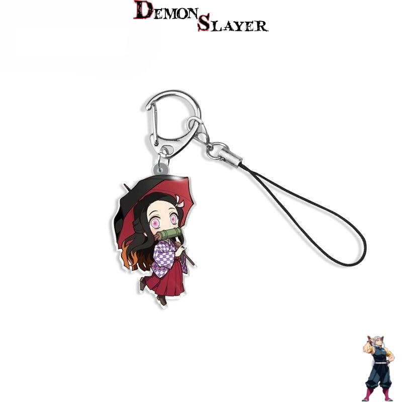 Porte-clé Demon Slayer Nezuko Kamado avec parapluie