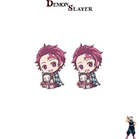 Boucles d’oreilles Tanjiro et Nezuko Kamado - Demon Slayer