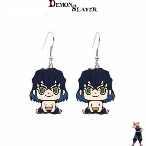 Boucles d’oreilles chibi Inosuke Hashibira Demon Slayer