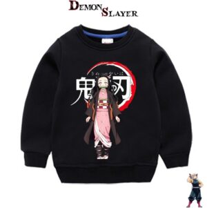 Pull enfant Demon Slayer Nezuko Kamado, tailles 90cm à 150cm