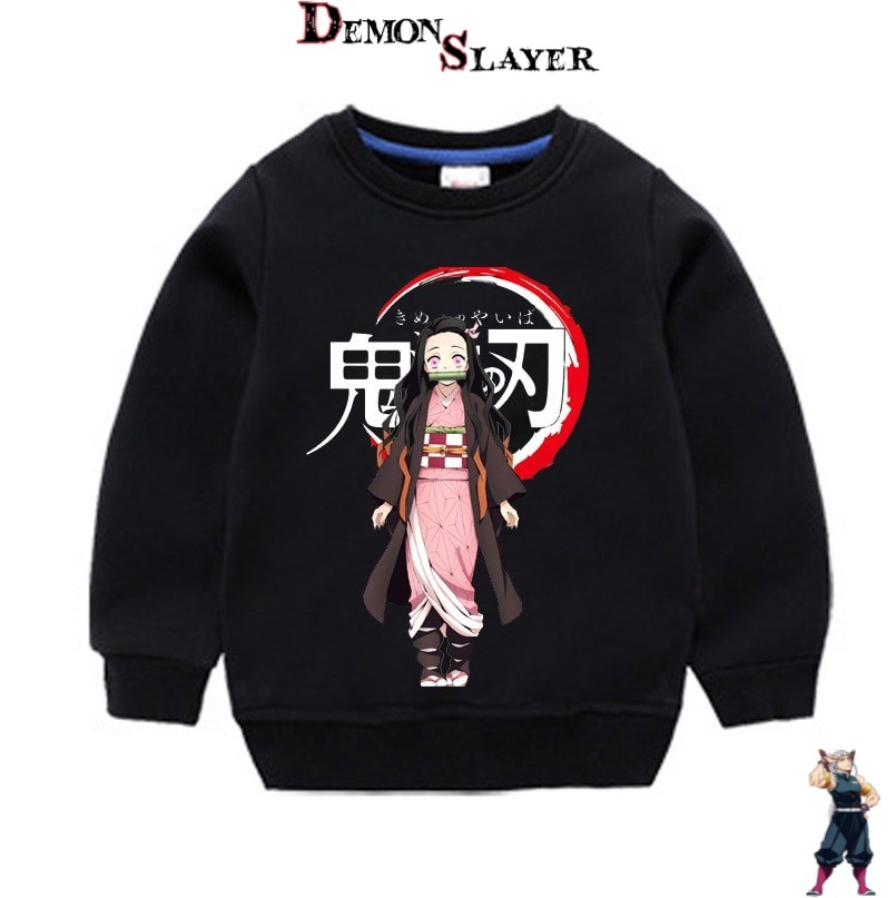 Pull enfant Demon Slayer Nezuko Kamado, tailles 90cm à 150cm