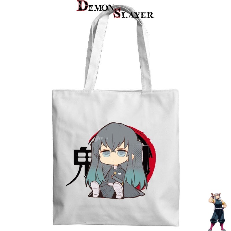 Tote Bag Kawaii Demon Slayer avec Inosuke Hashibira