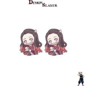 Boucles d’oreilles Nezuko et Tanjiro Kamado - Demon Slayer