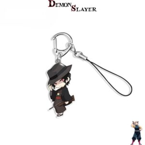 Porte-clé Noir Muzan Kibutsuji Demon Slayer