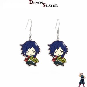 Boucles d’oreilles Demon Slayer Giyu Tomioka avec sabre
