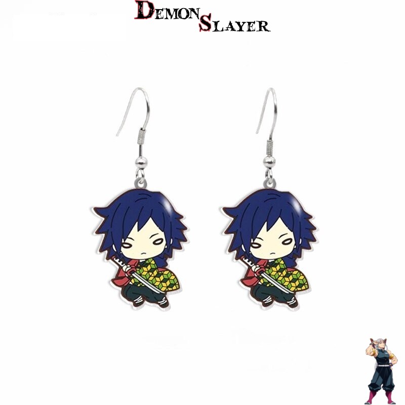Boucles d’oreilles Demon Slayer Giyu Tomioka avec sabre