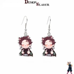 Boucles d’oreilles Demon Slayer Tanjiro Kamado, version mignon