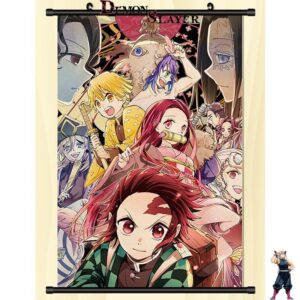 Poster déroulant Demon Slayer Pourfendeurs Kawaii, 20 cm x 30 cm ou 30 cm x 45 cm