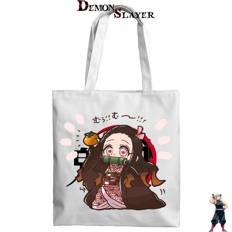 Tote bag Demon Slayer Nezuko Kamado style kawaii