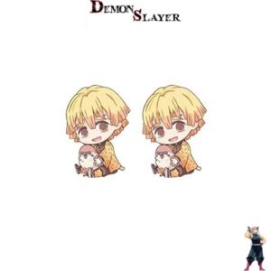 Boucles d’oreilles Demon Slayer Zenitsu Agatsuma avec oiseau
