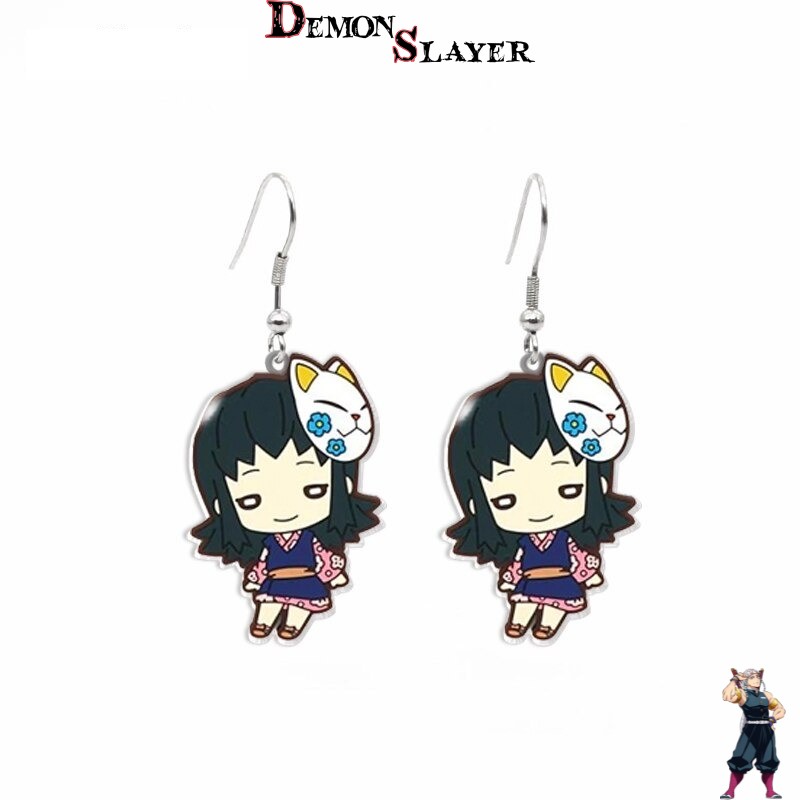 Boucles d'oreilles Makomo Demon Slayer