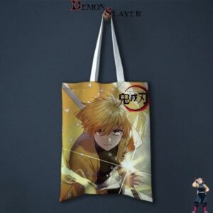 Tote Bag Demon Slayer Zenitsu Agatsuma, visuel Frappe Foudroyante